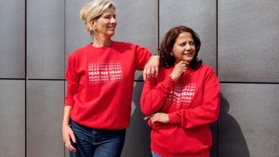 Dress red day-sweater-dames-social