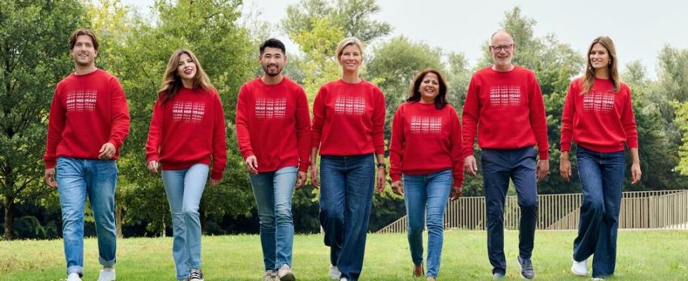 Dress red day-sweater-groep